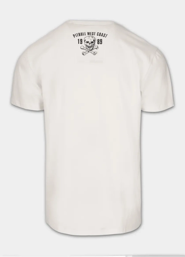 Koszulka Pit Bull Slim Fit Oldschool Razor biała