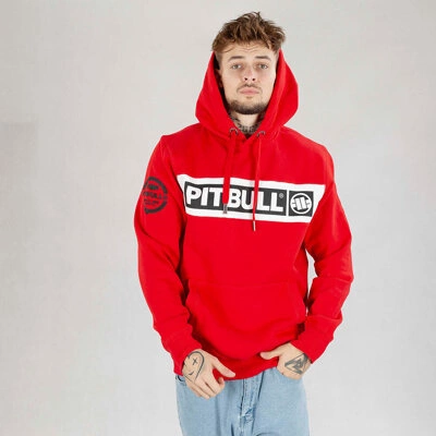 Bluza Pit Bull Hoodie Sherwood czerwona