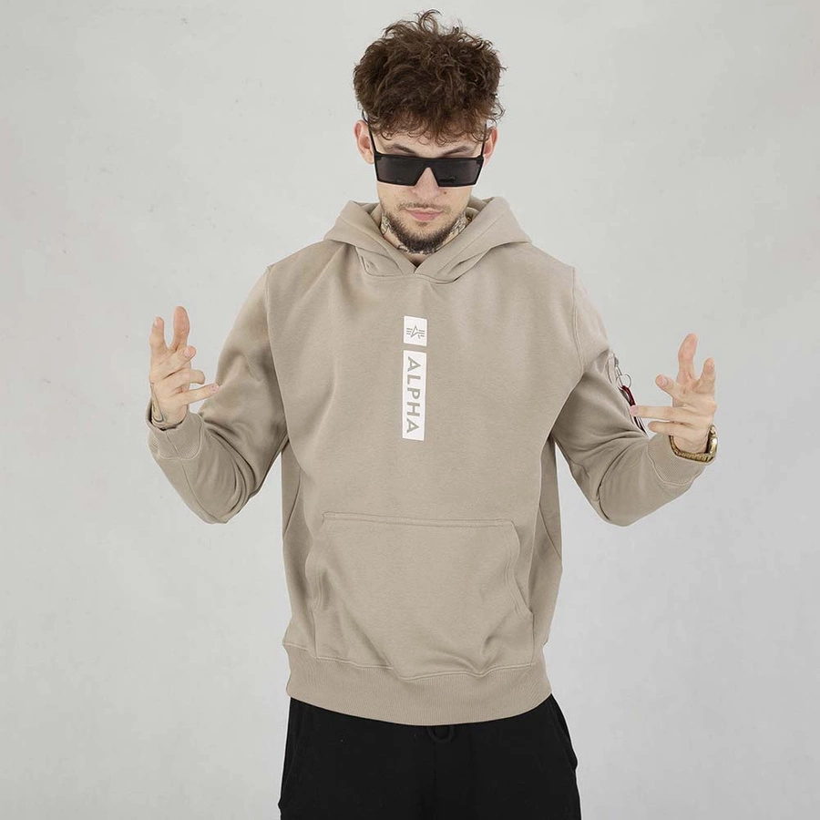 Bluza Alpha Industries Hoodie Alpha PP 146338 beżowa