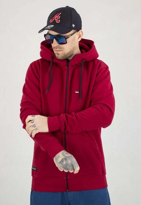 Bluza Elade ZIP Hoodie Patch bordowa
