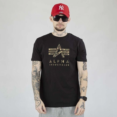 Koszulka Alpha Industries Camo Puff 146506 czarna