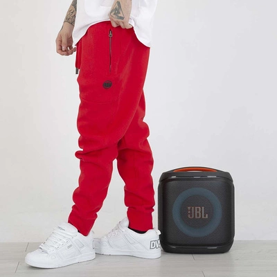 Spodnie Dresowe Pit Bull Small Logo HD czerwone