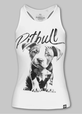 Tank top Pit Bull Puppy biały