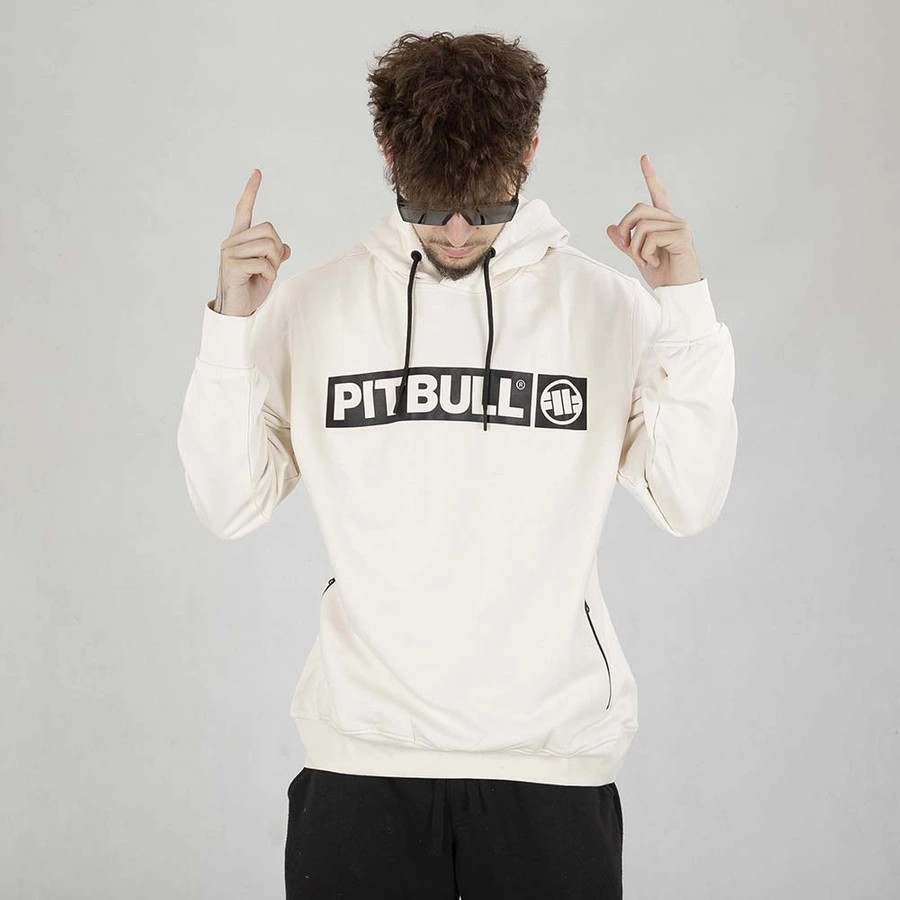 Bluza Pit Bull Hoodie Terry Group Hilltop beżowa