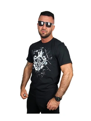 T-shirt Ciemna Strefa CS Herb Broken Glass czarny
