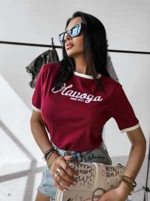 Koszulka Olavoga Aven bordowa