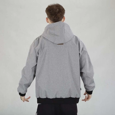 Kurtka Diil Przejściowa ZIP Naszywka szara