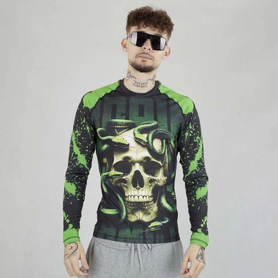 Long Brain Dead Familia Poison Rashguard zielony