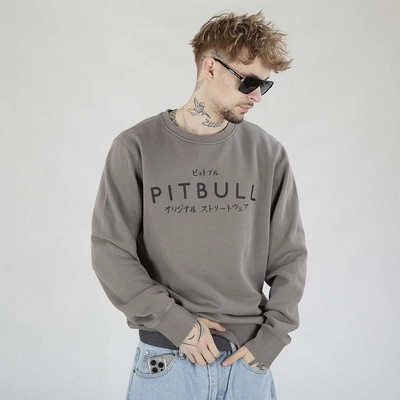 Bluza Pit Bull Crewneck Mt Fuji szara