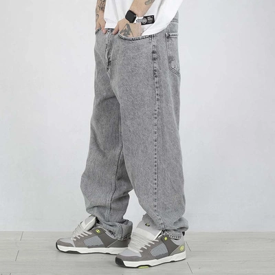 Spodnie Baggy I8 Denim BAG57 jasne szare