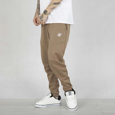 Spodnie Dresowe SikSilk Essentials Joggers brązowe