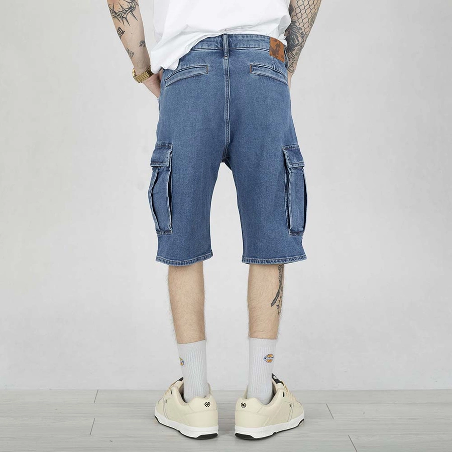 Krótkie Spodenki Pit Bull Deerhorn Cargo Jeans Classic Wash