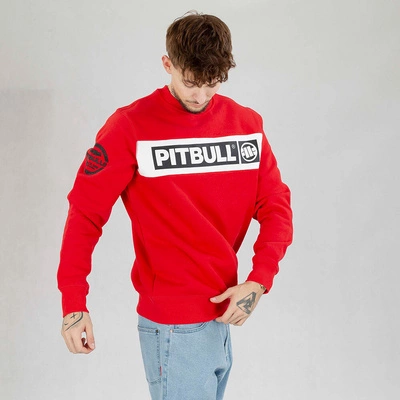 Bluza Pit Bull crewneck Sherwood czerwona