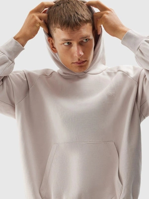 Bluza 4F Hoodie U704 unisex beżowa