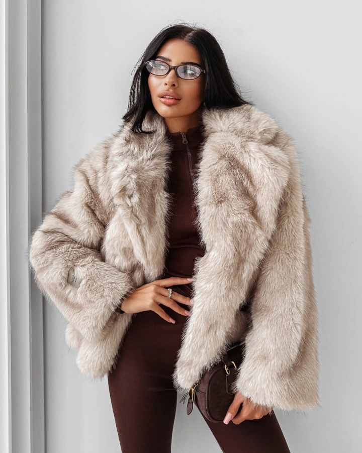 Kurtka damska Olavoga Cuar beżowa