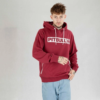 Bluza Pit Bull Hoodie Terry Hilltop bordowa