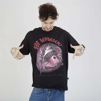 Koszulka Brain Dead Familia Shark czarna