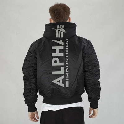 Kurtka Alpha Industries MA-1 ZH Back Print 128113 czarno kolorowa