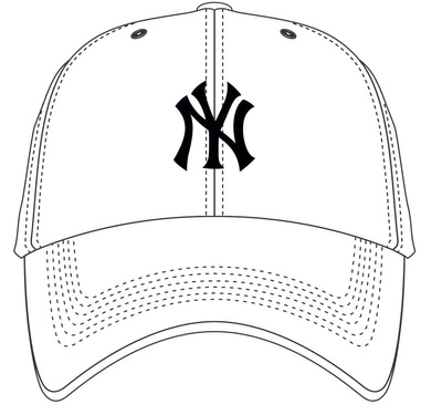 Czapka 47 Brand MLB New York Yankees brrr ’47 CLEAN UP B-BRRRC17BBU-WH