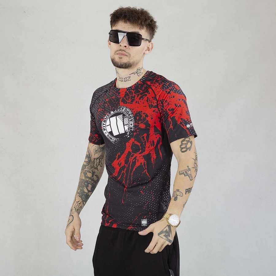 Koszulka Sportowa Pit Bull Rashguard Blood Dog II czarna