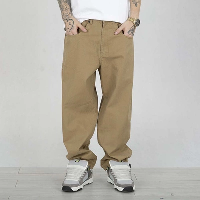 Spodnie Mass Pants Baggy Fit Slang kremowe