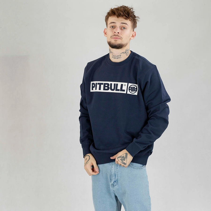 Bluza Pit Bull crewneck Terry Hilltop granatowa