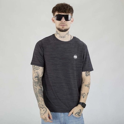 Koszulka Pit Bull Casual Small Logo czarna melanż