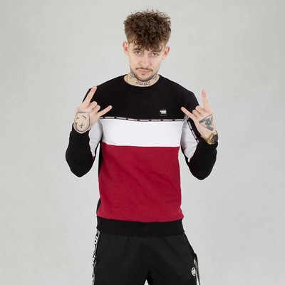 Bluza Patriotic Crewneck Cls One Line biało bordowo czarna