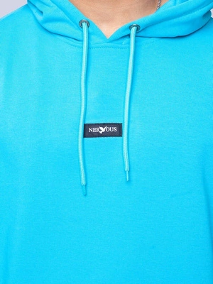 Nervous CLASSIC SMALL Bluza z kapturem AQUA