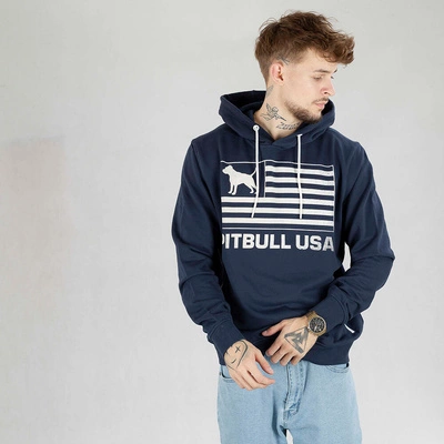 Bluza Pit Bull Hoodie Terry Pitbull USA granatowa