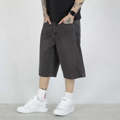 Krótkie Spodenki Mass Baggy Fit Slang Jeans czarne