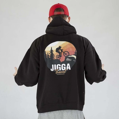 Bluza Jigga Wear Hoodie Baggy Mountain Bike czarna