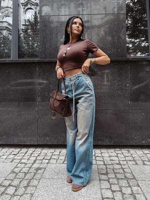 Tank top Olavoga Inked brązowy