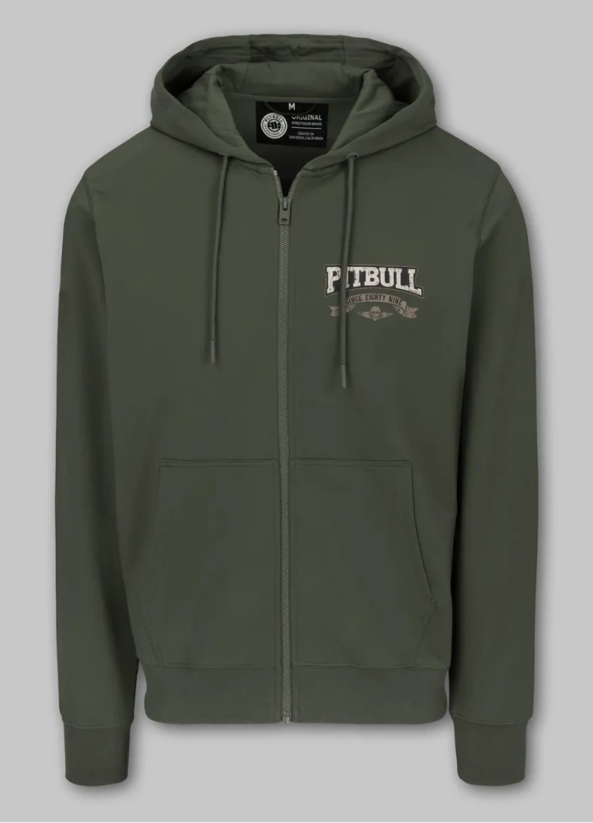 Bluza Pit Bull Zip Hoodie Troublemaker ciemna zielona