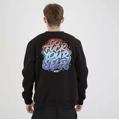 Bluza Motive Crewneck Self czarna niebieska