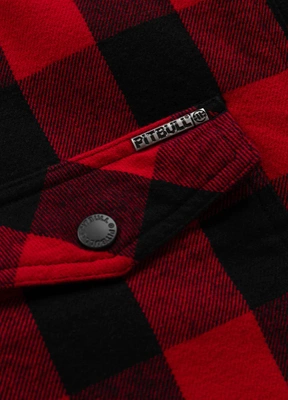 Koszula Pit Bull Mitchell Z Kapturem Pioneer czerwono czarna