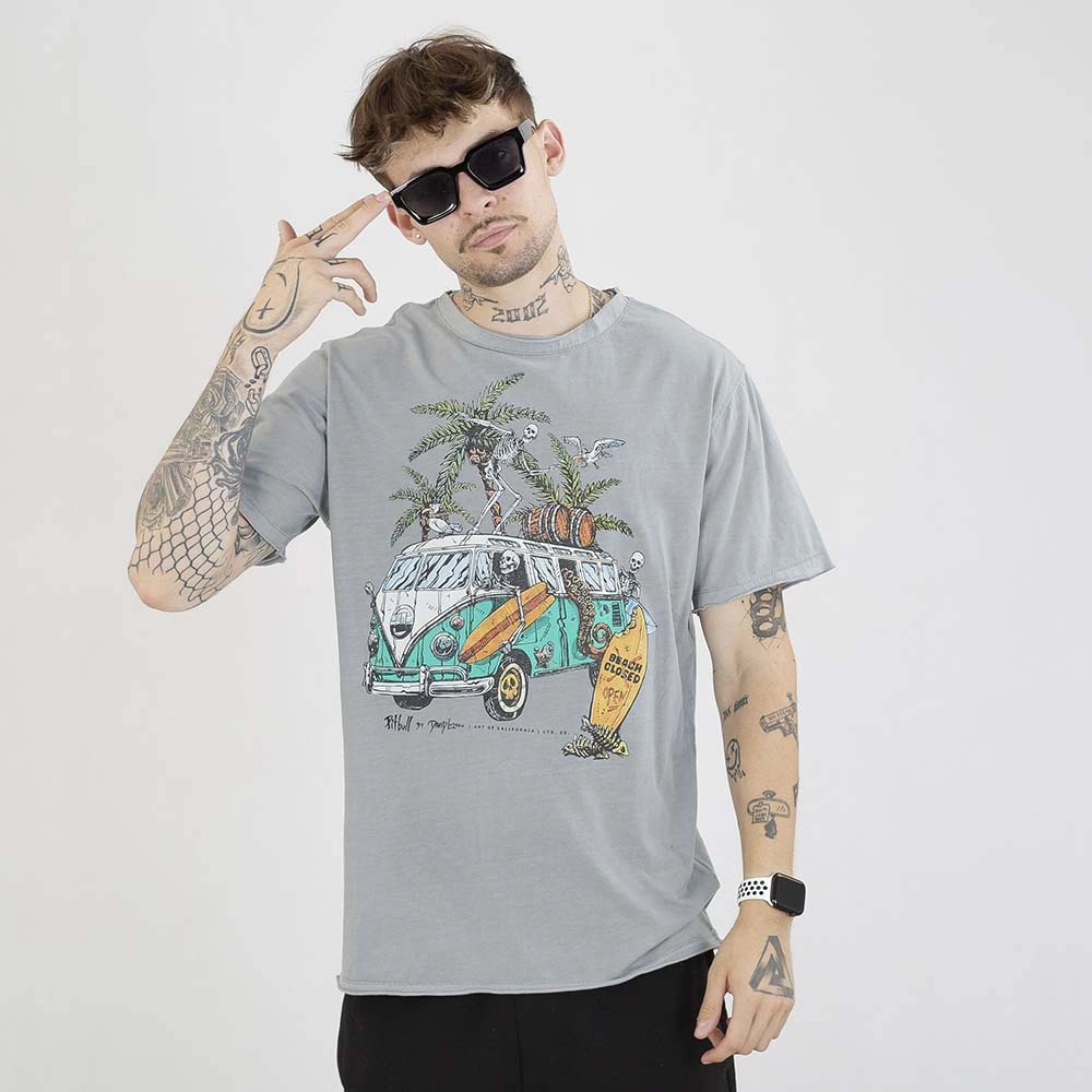 Koszulka Pit Bull Open Beach szara