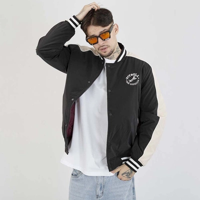 Kurtka Pit Bull Manolito Baseball czarna biała