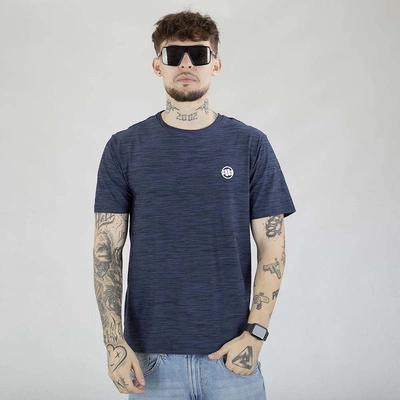 Koszulka Pit Bull Casual Small Logo granatowa melanż