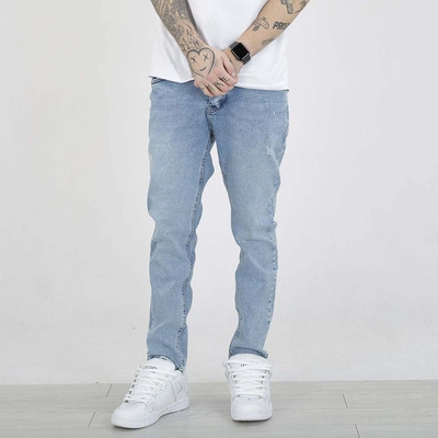 Spodnie I8 Denim SKIN15 Skinny jasne niebieskie