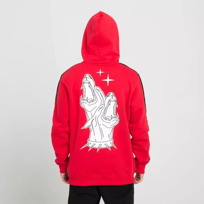 Bluza z kapturem Biuro Ochrony Rapu doberman Czerwony