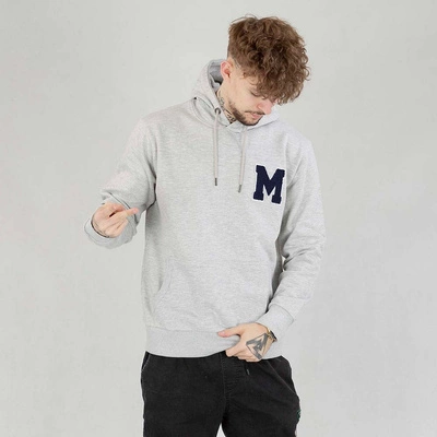 Bluza Hoodie Moro Sport Big M szaro granatowa