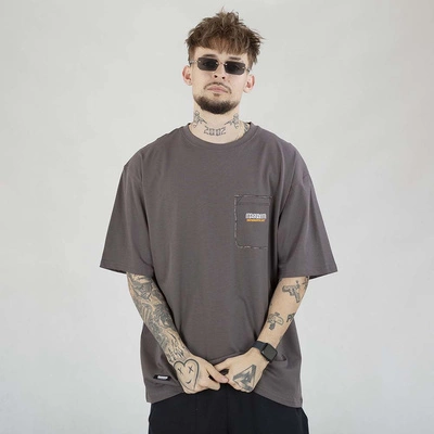 Koszulka Mass Fake Pocket grafitowa