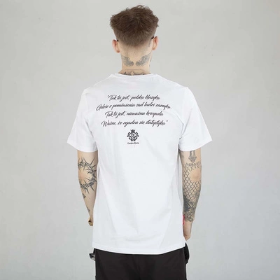 Koszulka Ciemna Strefa Stop 60 Statystyka biała