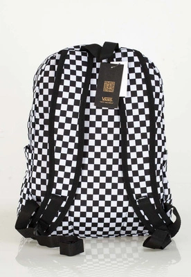 Plecak sportowy Vans Old Skool Check VN000H4XY28 biało czarny