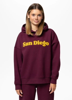 Bluza Pit Bull Hoodie San Diego bordowa