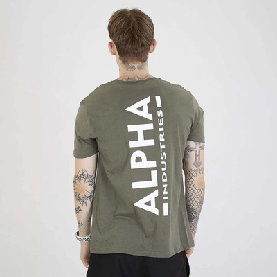 Koszulka Alpha Industries Back Paint 128507 oliwkowa