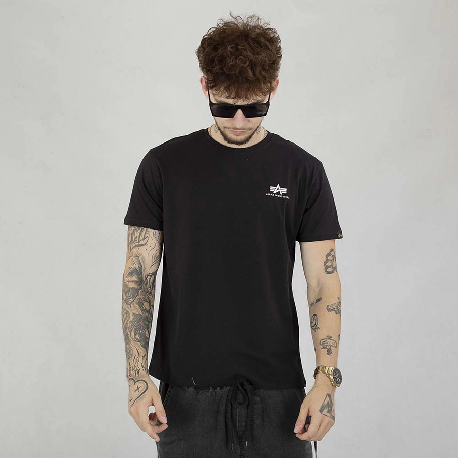 Koszulka Alpha Industries Back Paint 128507 czarna