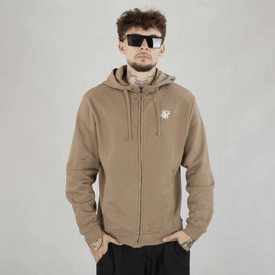 Bluza Hoodie ZIP SikSilk Essentials brązowa