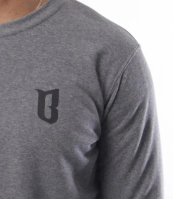 Biuro Ochrony Rapu-Classic BorCrew Bluza Ciemny Szary